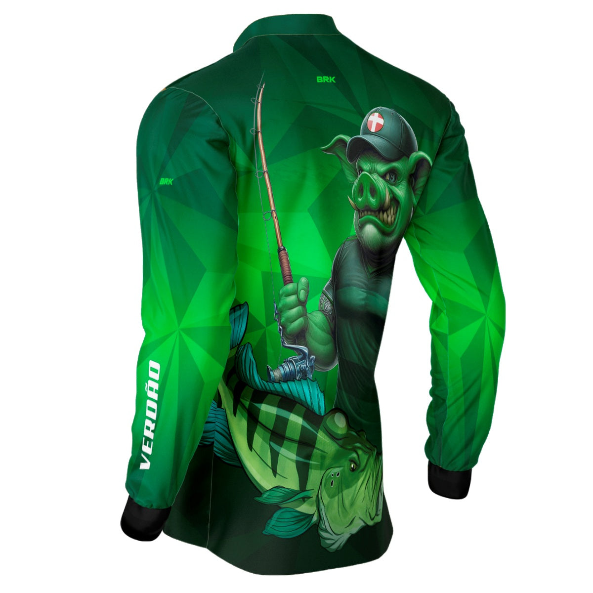Camisa de Pesca Brk Verdão Bi Campeão com UV50+ - Brk Fishing