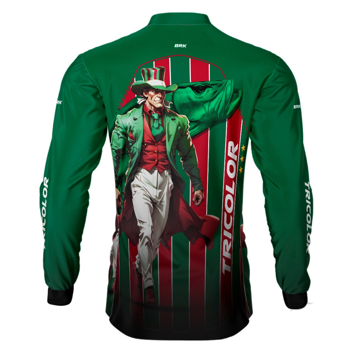 Camisa de Pesca Brk Fluzão Tricolor Carioca com UV50+ - Brk Fishing