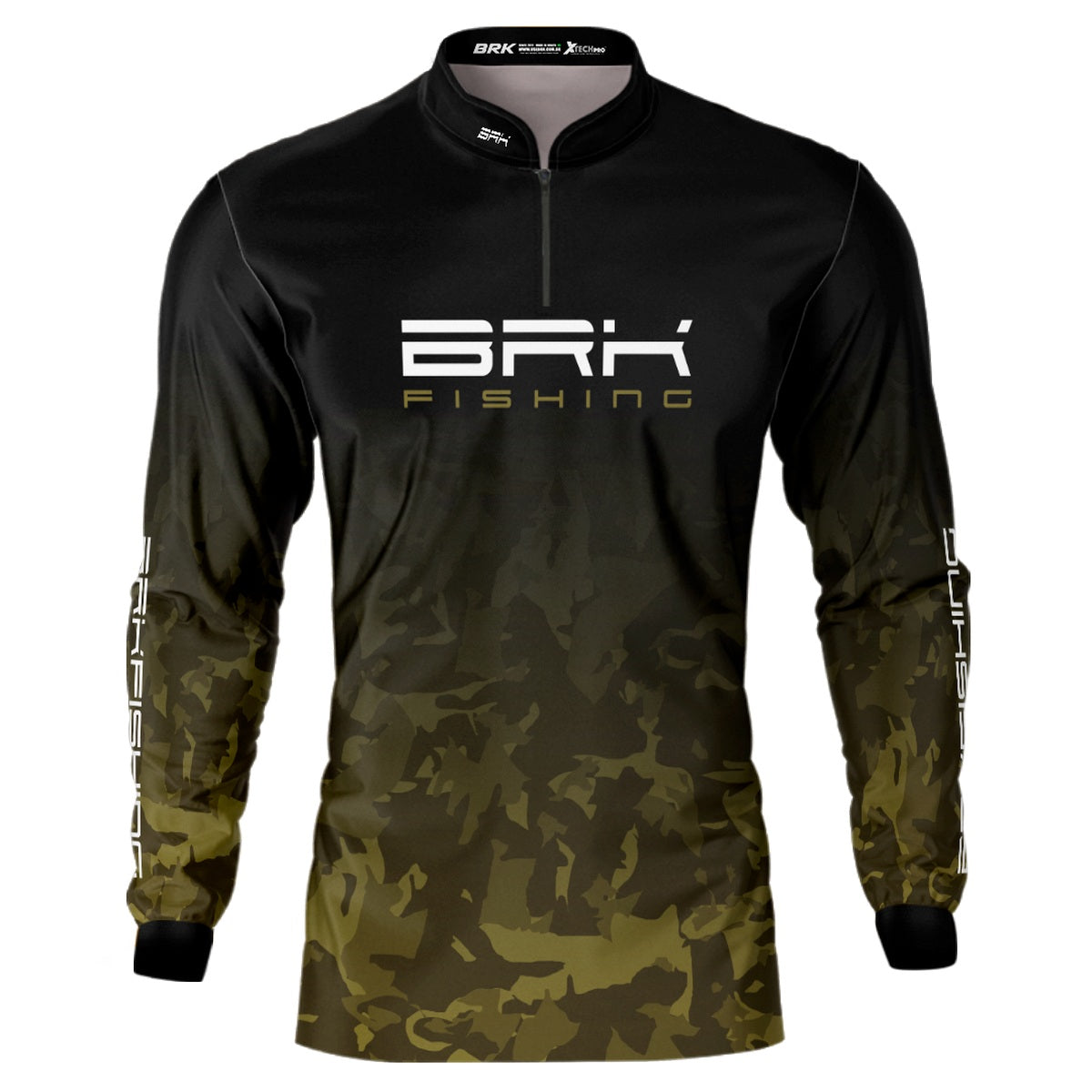 Camisa de Pesca Brk Preta Em Busca Do Gigante com UV50+ - Brk Fishing
