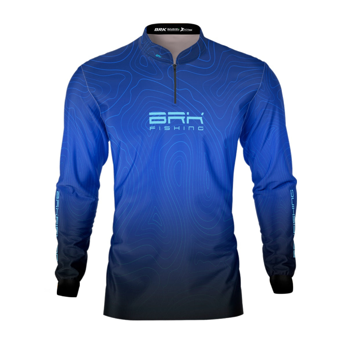 Camisa de Pesca Brk Azul Ocean com Proteção UV50+ - Brk Fishing