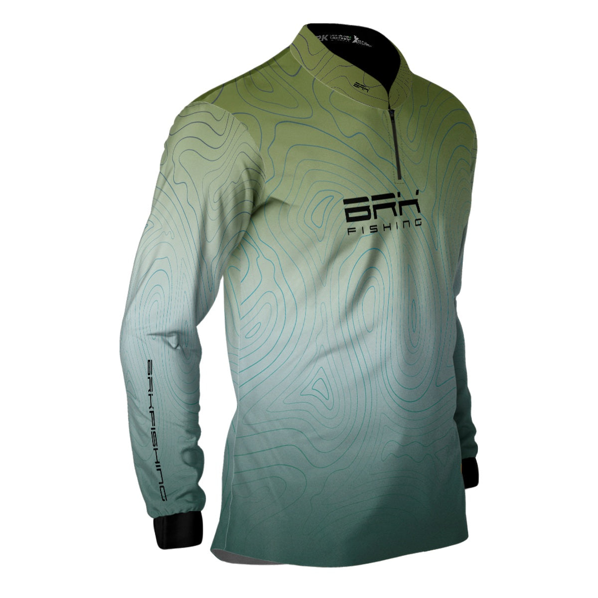 Camisa de Pesca Brk Verde River com Proteção UV50+ - Brk Fishing