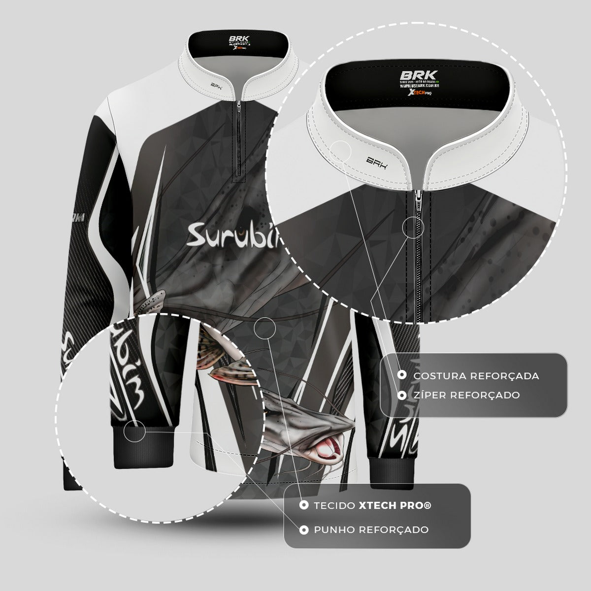 Camisa Infantil de Pesca Brk Surubim com Proteção UV50+ - Brk Fishing