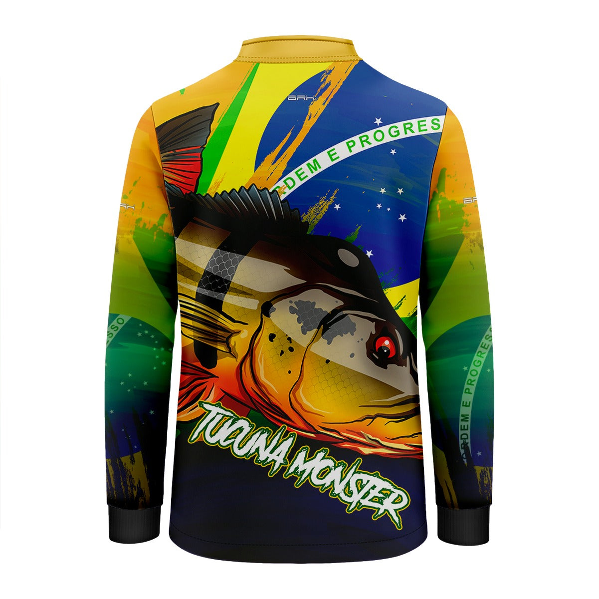 Camisa de Pesca Infantil Brk Tucunaré Açu Brasil com Proteção UV50+ - Brk Fishing