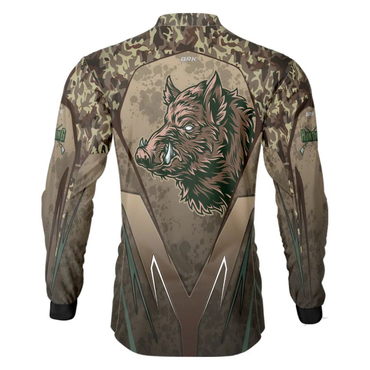 Camisa de Caça Brk Hunter Marrom com UV50+ - Brk Fishing