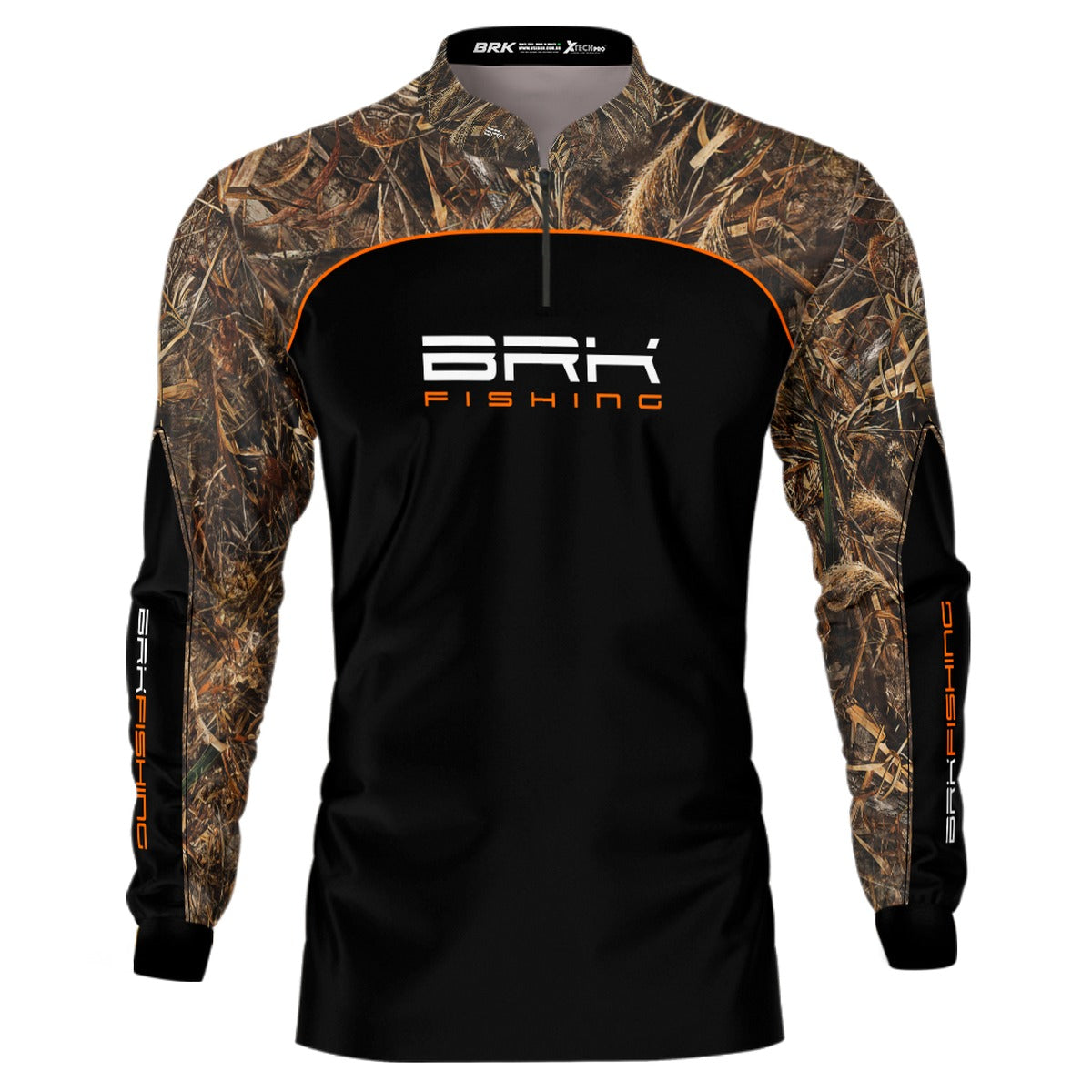 Camisa de Pesca Brk Preta Real Tree com Proteção UV50+ - Brk Fishing