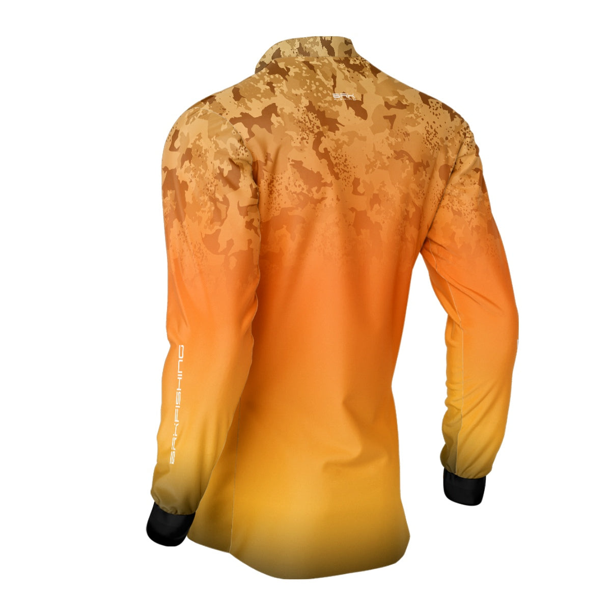Camisa de Pesca Brk Laranja Camuflado com Proteção UV50+ - Brk Fishing