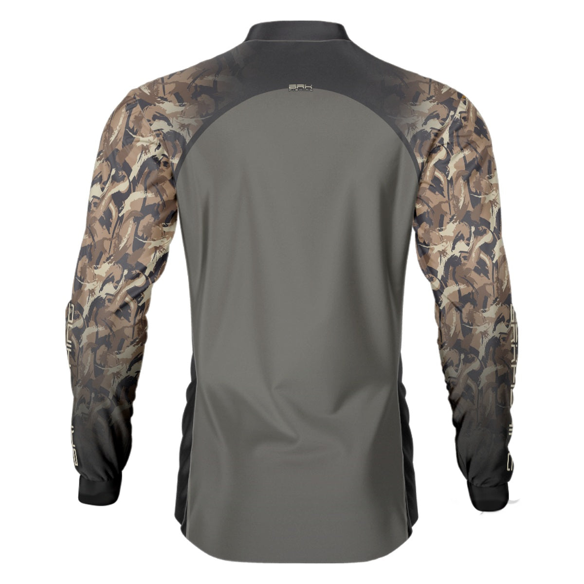 Camisa de Pesca Brk Camuflada e Cinza com Proteção UV50+ - Brk Fishing
