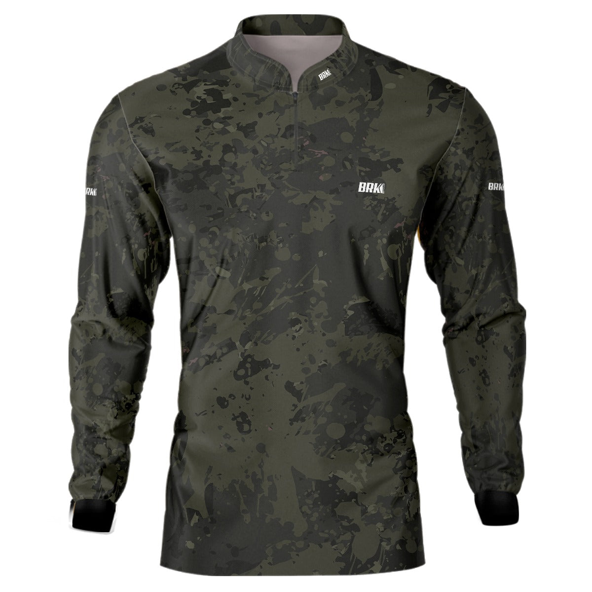 Camisa de Pesca Brk Camuflada Preta com UV50+ - Brk Fishing
