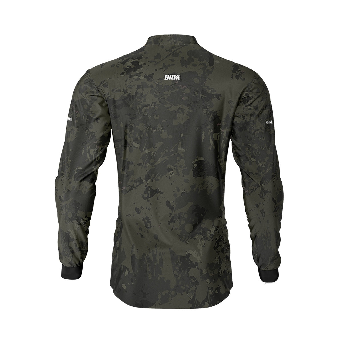 Camisa de Pesca Brk Camuflada Preta com UV50+ - Brk Fishing