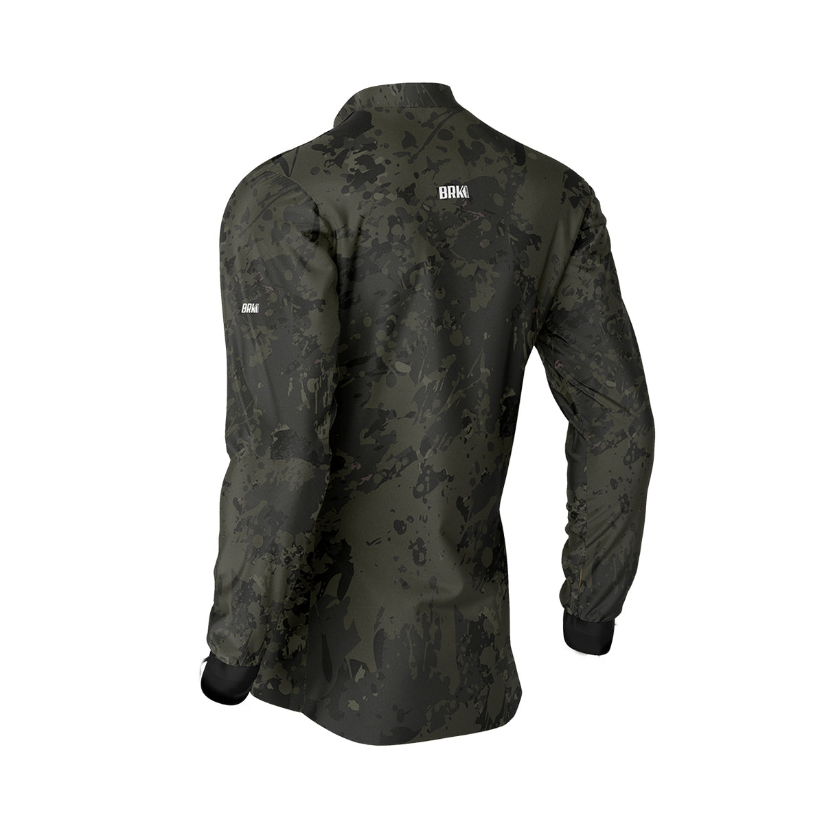 Camisa de Pesca Brk Camuflada Preta com UV50+ - Brk Fishing