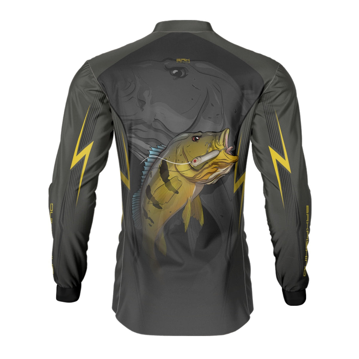 Camisa de Pesca Brk Cinza Tucunaré Vazorelli com UV50+ - Brk Fishing