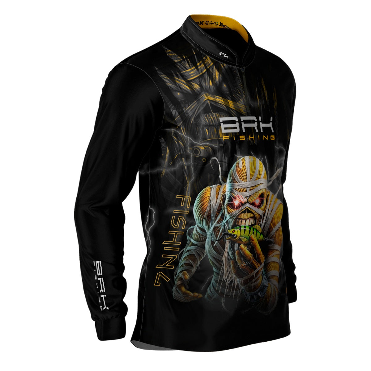 Camisa de Pesca Brk Eddie Iron Maiden com Proteção Solar UV50+ - Brk Fishing