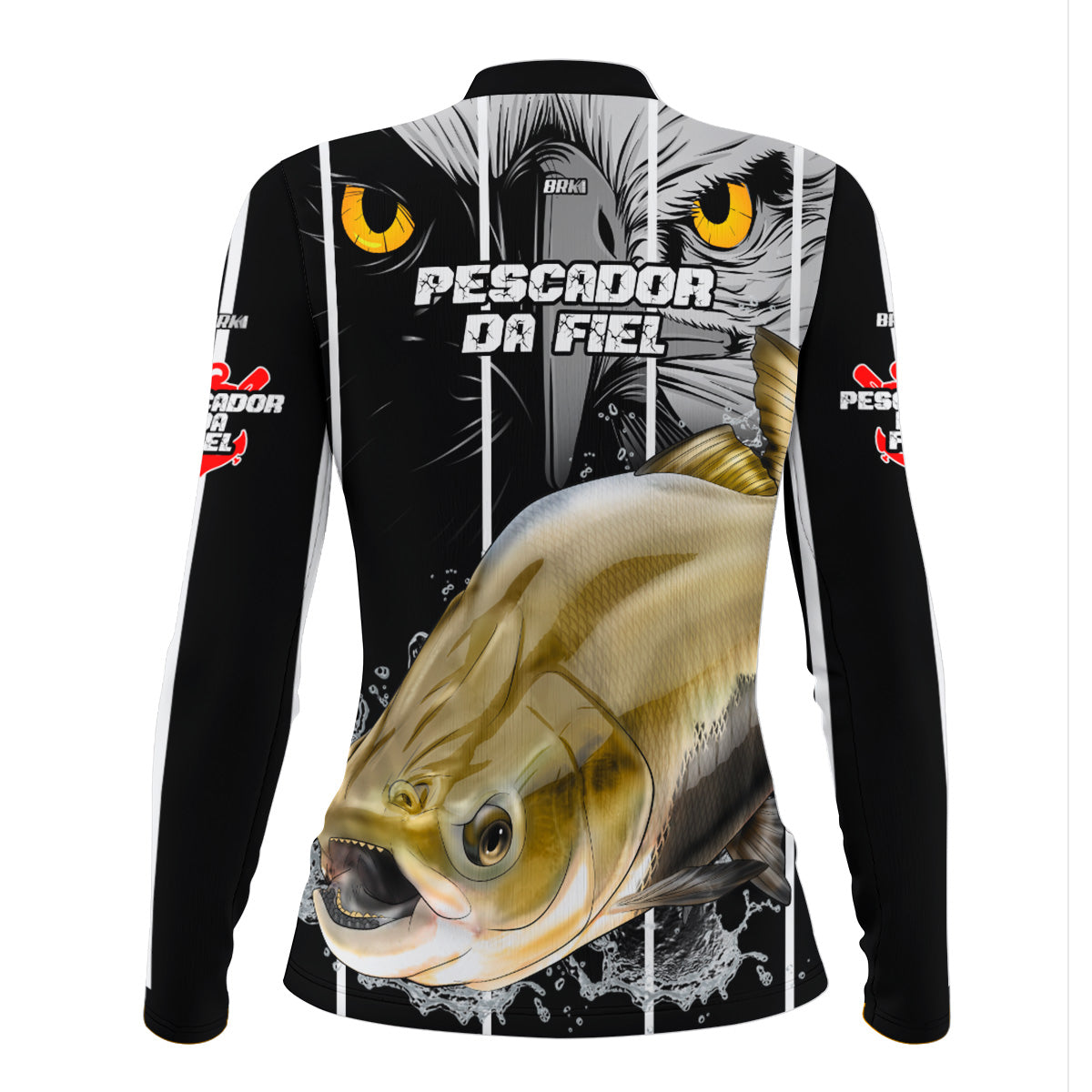Camisa de Pesca Feminina Brk Tambaqui Futebol 83 com UV50+ - Brk Fishing
