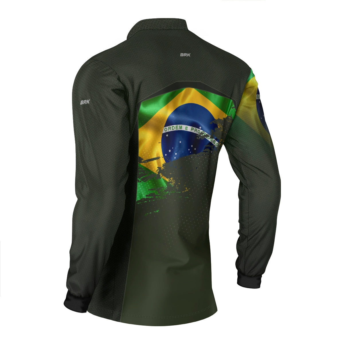 Camisa Agro Brk Independência do Brasil Verde Oliva com Proteção Solar UV50+ - Brk Fishing
