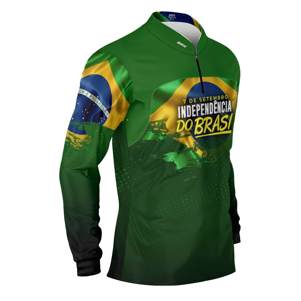 Camisa Agro Brk Independência Brasil com Proteção Solar UV50+ - Brk Fishing