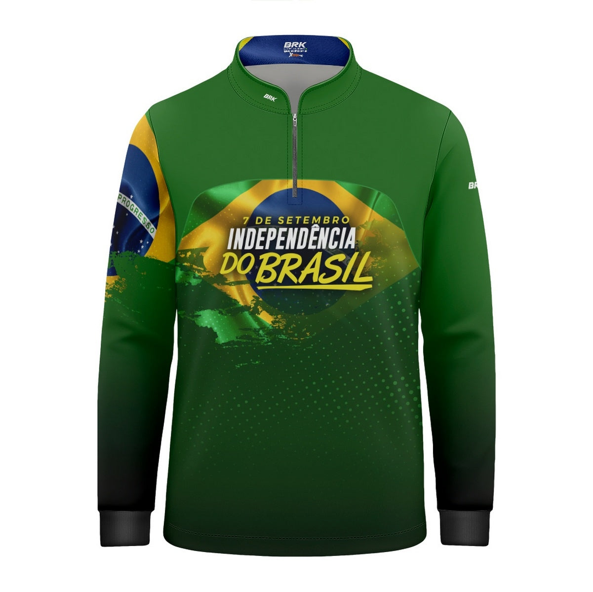 Camisa Agro Infantil Brk Independência Brasil com Proteção Solar UV50+ - Brk Fishing