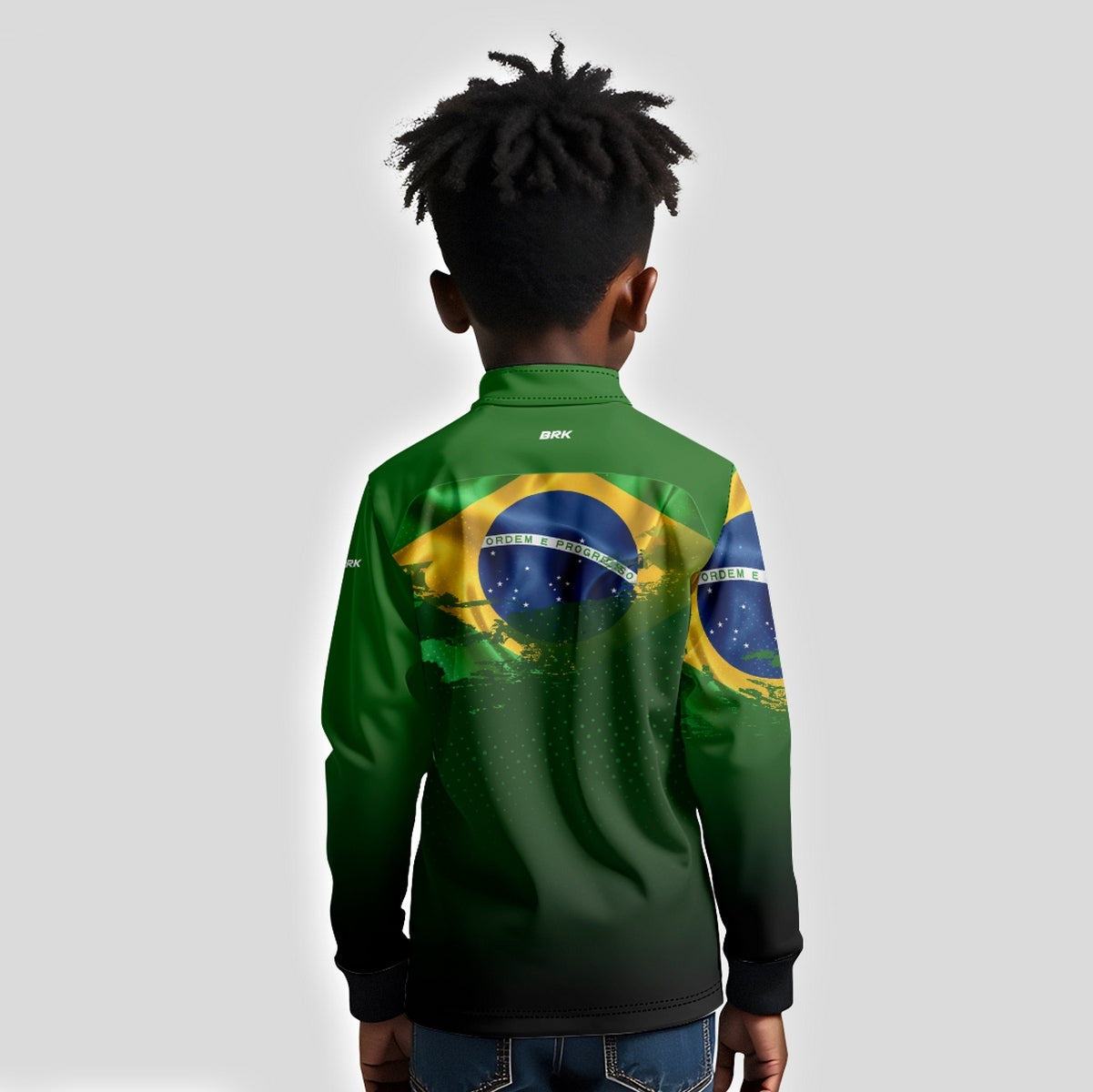 Camisa Agro Infantil Brk Independência Brasil com Proteção Solar UV50+ - Brk Fishing