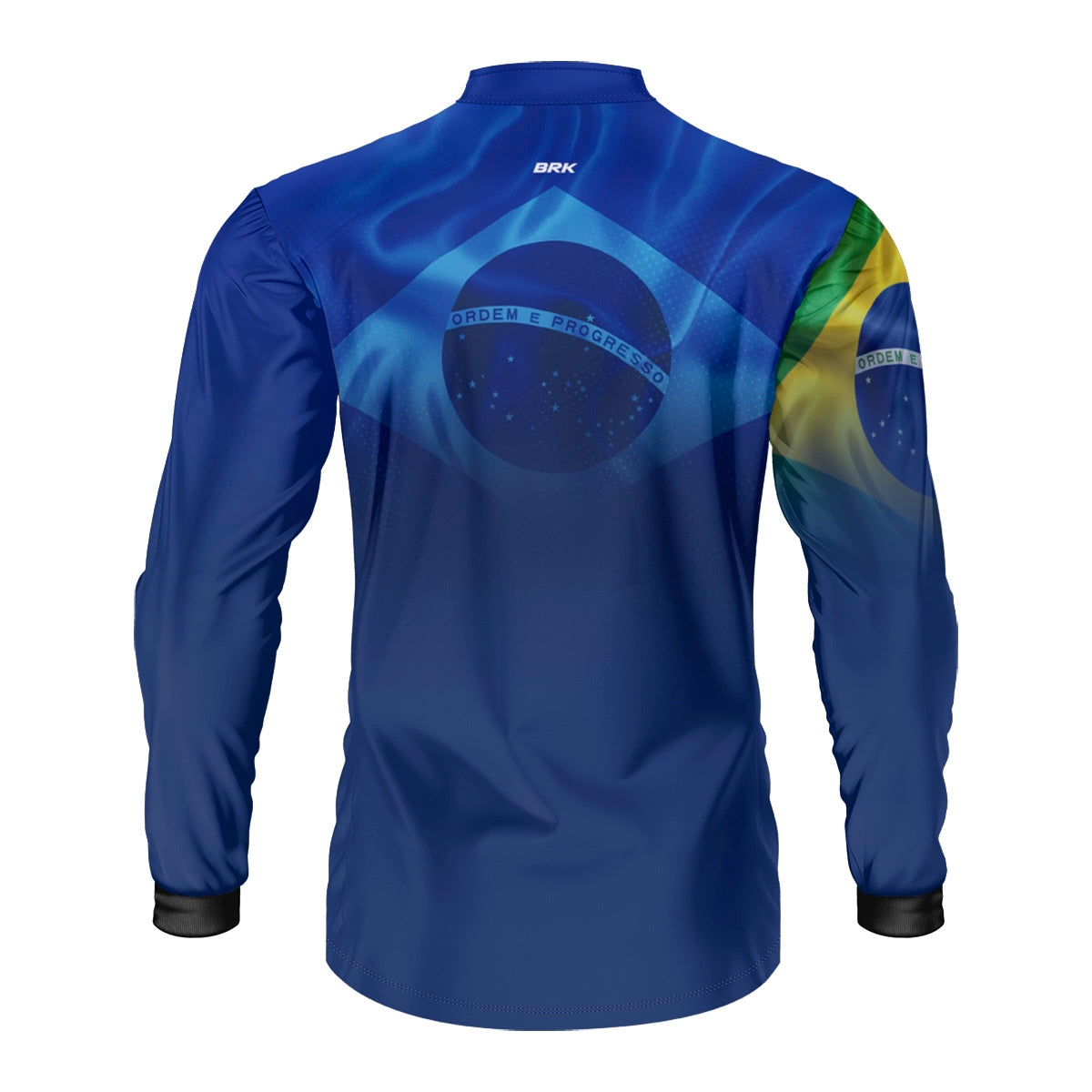 Camisa Agro Brk Brasil Azul com Proteção Solar UV50+ - Brk Fishing