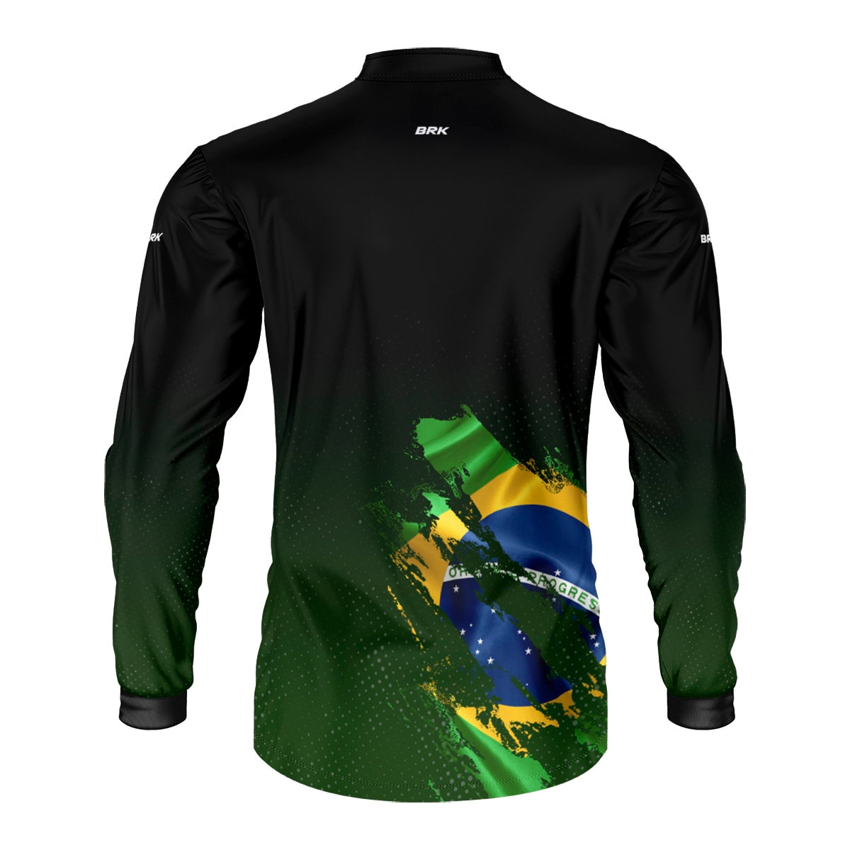 Camisa Agro Brk Bandeira Brasil Lateral com Proteção Solar UV50+ - Brk Fishing