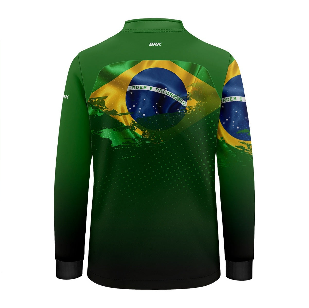 Camisa Agro Infantil Brk Independência Brasil Verde com Proteção Solar UV50+ - Brk Fishing