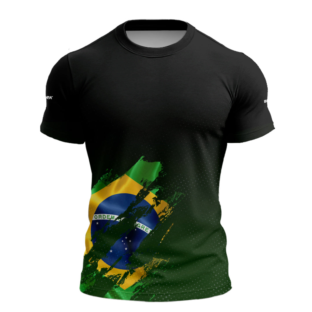Camiseta de Pesca Brk Brasil Lateral com com Proteção Solar UV50+ - Brk Fishing