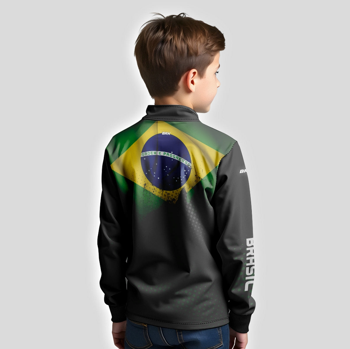 Camisa Brk Agro Infantil Brasil com Proteção Solar UV50+