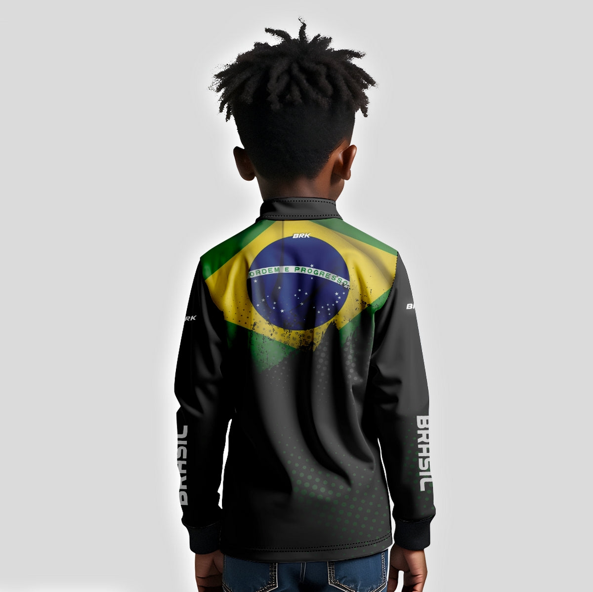 Camisa Brk Agro Infantil Brasil com Proteção Solar UV50+