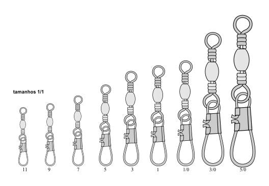 Girador Bss Marine Sports Black Nickel com Snap - Brk Fishing