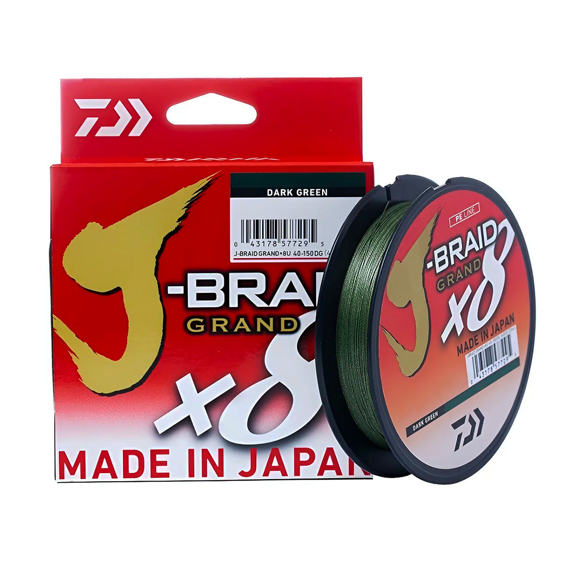 Linha de Pesca Daiwa J-BRAID GRAND X8 MULT CHARTREUSE 135m - Brk Fishing