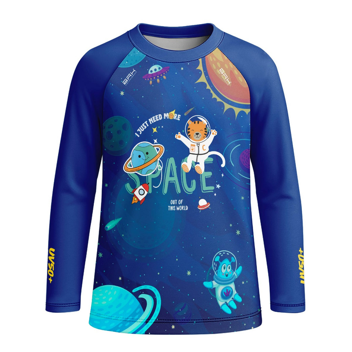 Camisa de Pesca Kids Brk Gatinho Astronauta com Proteção UV50 - Brk Fishing