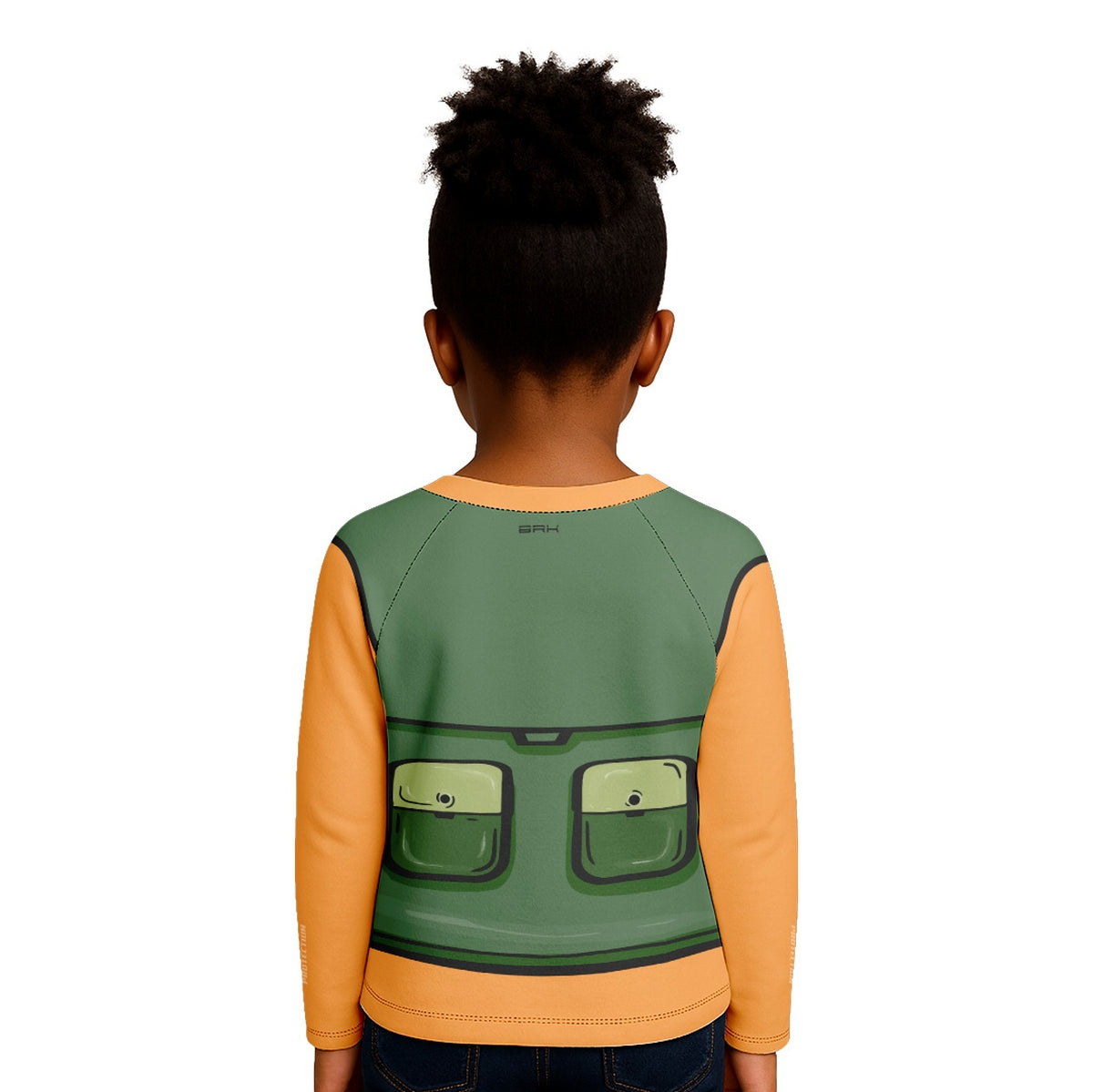 Camisa de Pesca Kids Brk Laranja Pequeno Pescador com Proteção UV50 - Brk Fishing