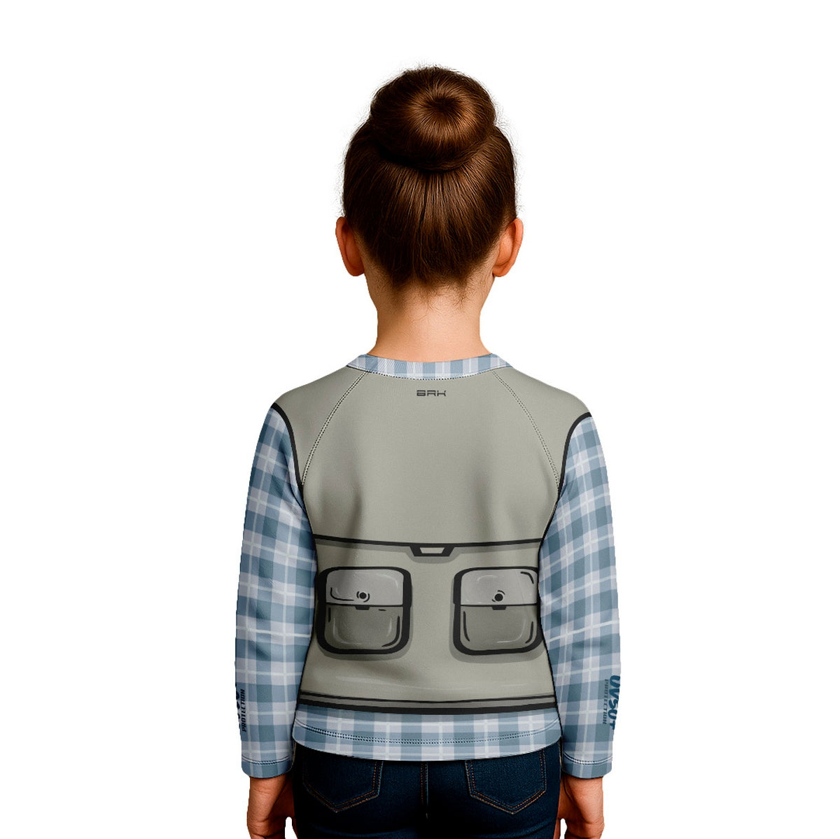 Camisa de Pesca Kids Brk Azul Pequeno Pescador com Proteção UV50 - Brk Fishing