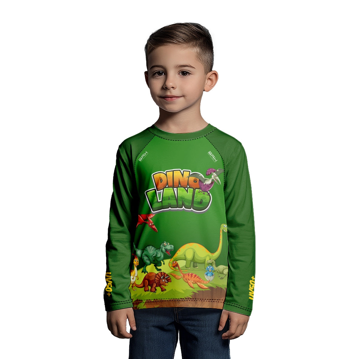 Camisa de Pesca Kids Brk Dino Land com Proteção UV50 - Brk Fishing