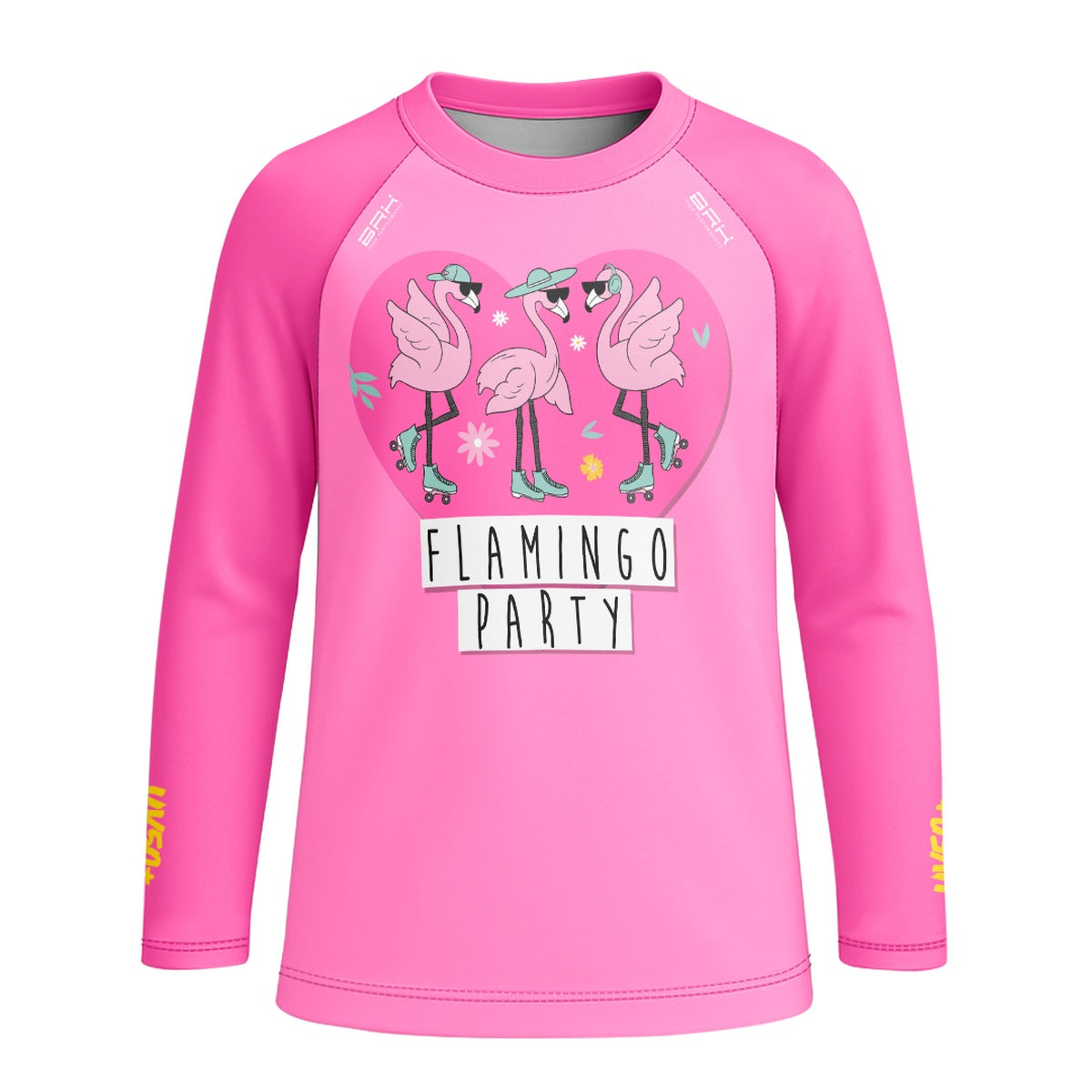 Camisa de Pesca Kids Brk Festa de Flamingos com Proteção UV50 - Brk Fishing