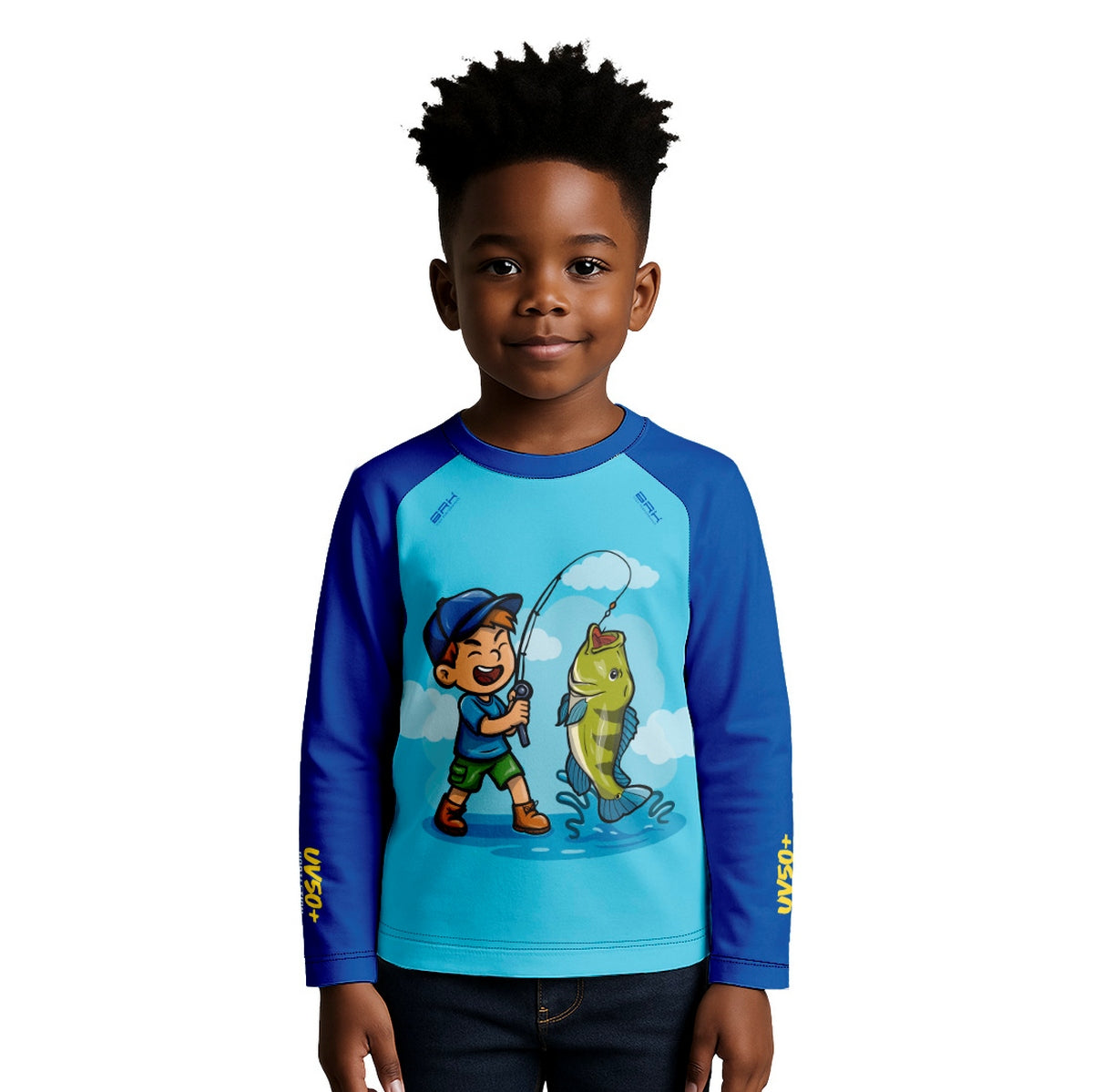 Camisa de Pesca Kids Brk Pequeno Pescador com Proteção UV50 - Brk Fishing
