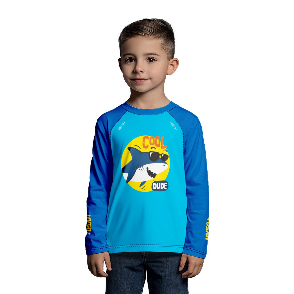 Camisa de Pesca Kids Brk Tubarão Descolado com Proteção UV50 - Brk Fishing