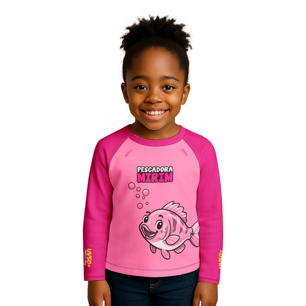 Camisa de Pesca Kids Brk Pescadora Mirim com Proteção UV50 - Brk Fishing