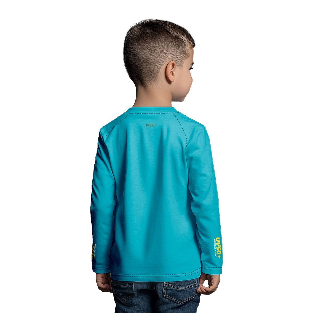 Camisa de Pesca Kids Brk Verde Pescador Mirim com Proteção UV50 - Brk Fishing