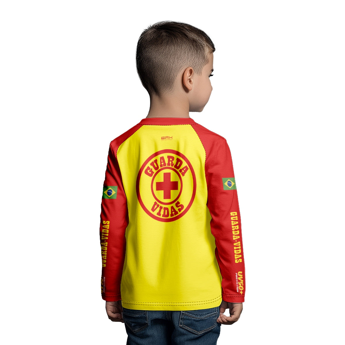 Camisa de Pesca Kids Brk Salva Vidas Mirim com Proteção UV50 - Brk Fishing