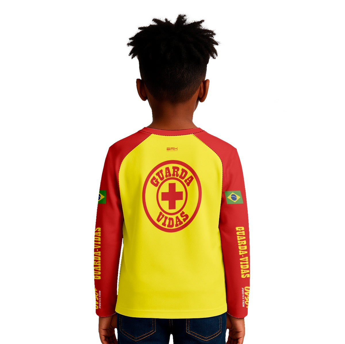 Camisa de Pesca Kids Brk Salva Vidas Mirim com Proteção UV50 - Brk Fishing