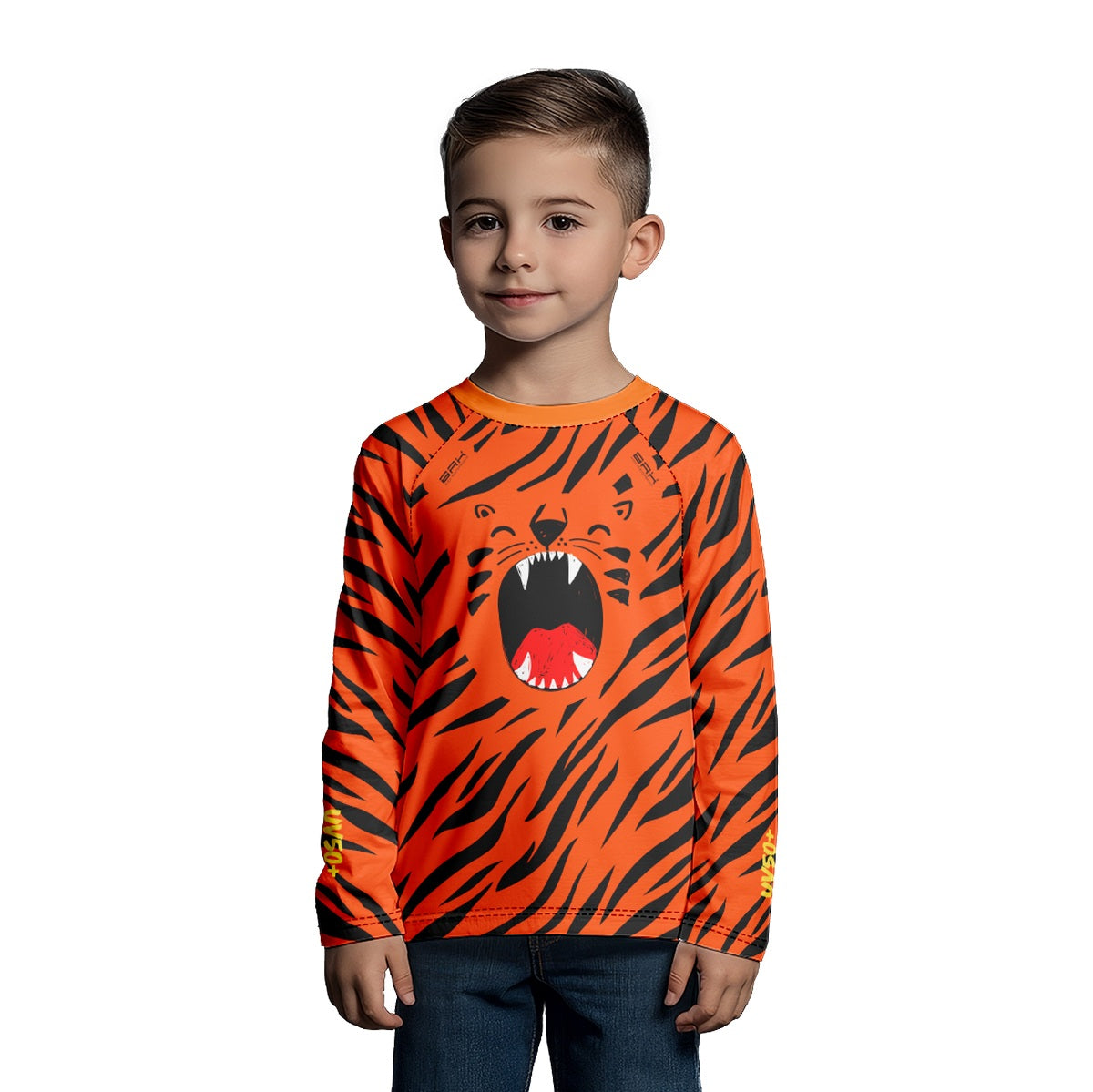 Camisa de Pesca Kids Brk Tigrinho com Proteção UV50 - Brk Fishing