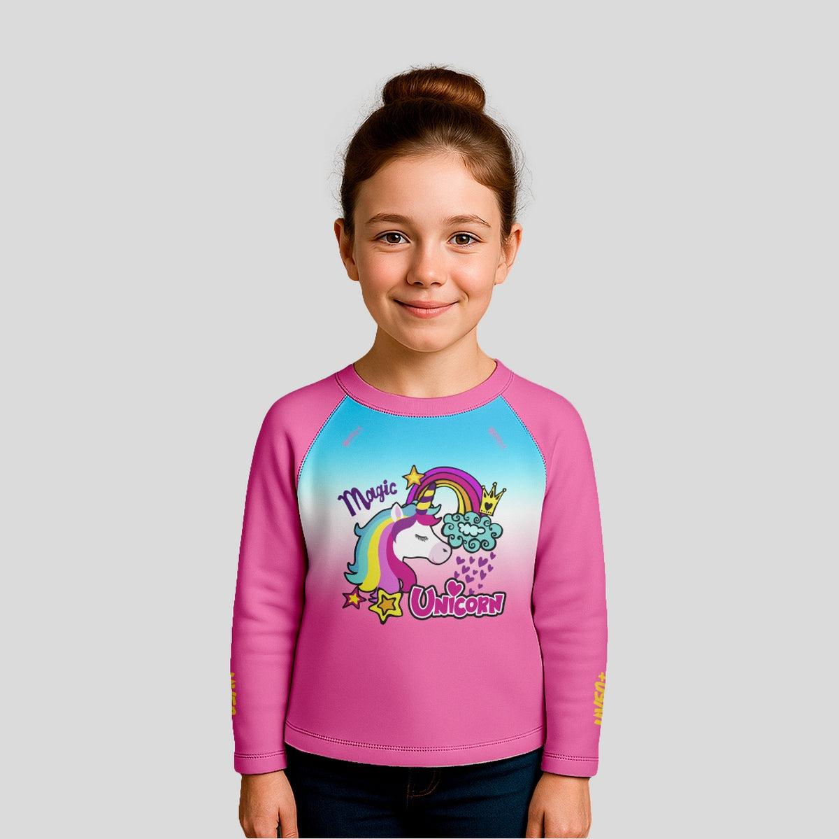 Camisa de Pesca Kids Brk Unicórnios com Proteção UV50 - Brk Fishing