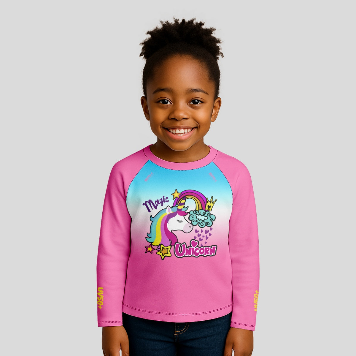 Camisa de Pesca Kids Brk Unicórnios com Proteção UV50 - Brk Fishing