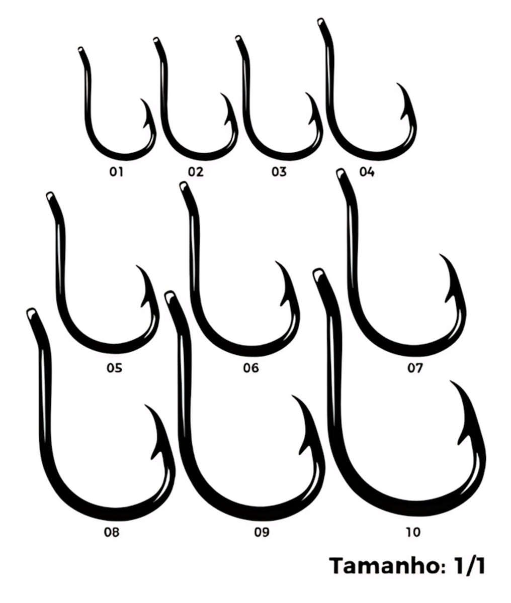 Anzol Chinu Marine Sports Black Nickel - Brk Fishing