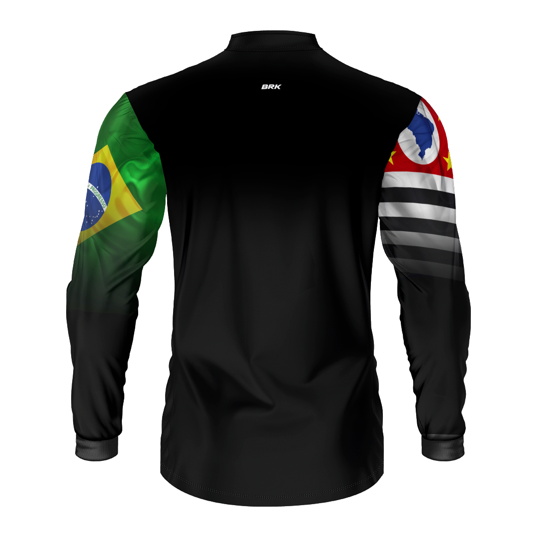 Camisa Brk São Paulo Brasil com Proteção Solar UV50+ - Brk Fishing