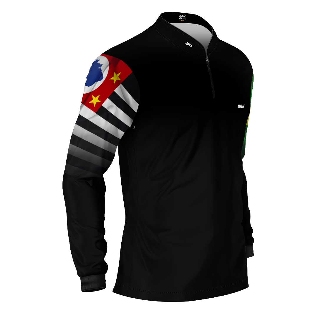 Camisa Brk São Paulo Brasil com Proteção Solar UV50+ - Brk Fishing