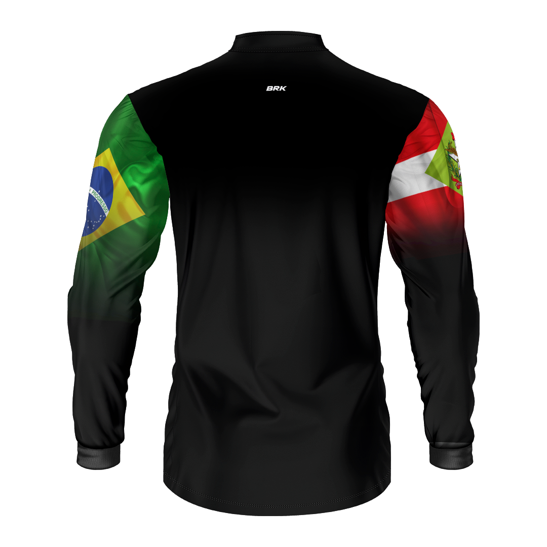 Camisa Brk Brasil Santa Catarina Brasil com Proteção Solar UV50+ - Brk Fishing