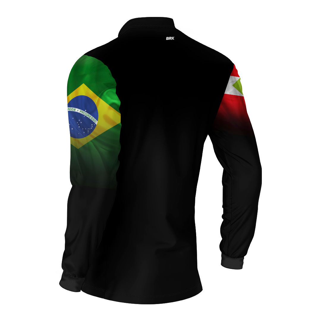 Camisa Brk Brasil Santa Catarina Brasil com Proteção Solar UV50+ - Brk Fishing