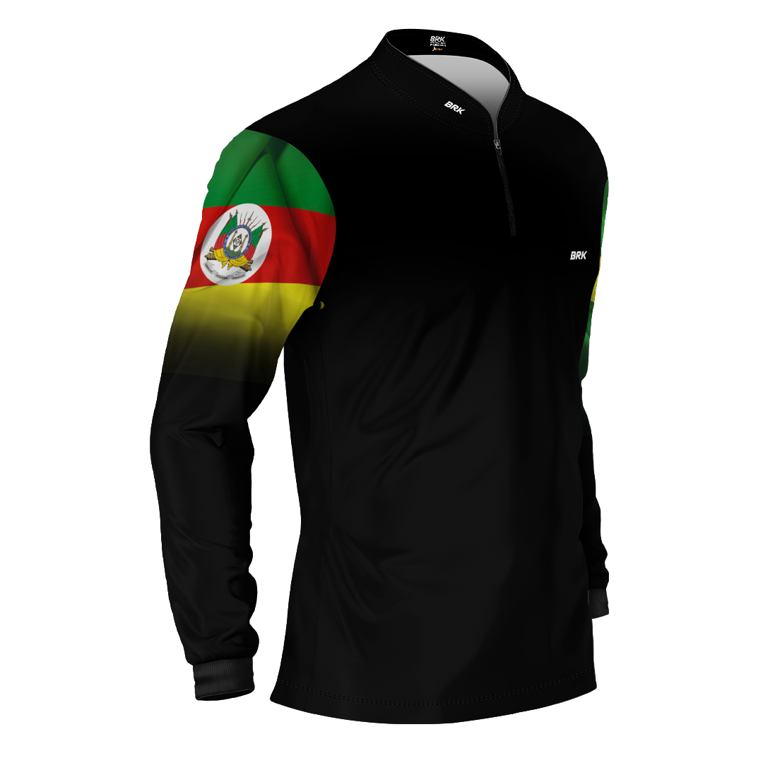 Camisa Brk Brasil Rio Grande Do Sul com Proteção Solar UV50+ - Brk Fishing