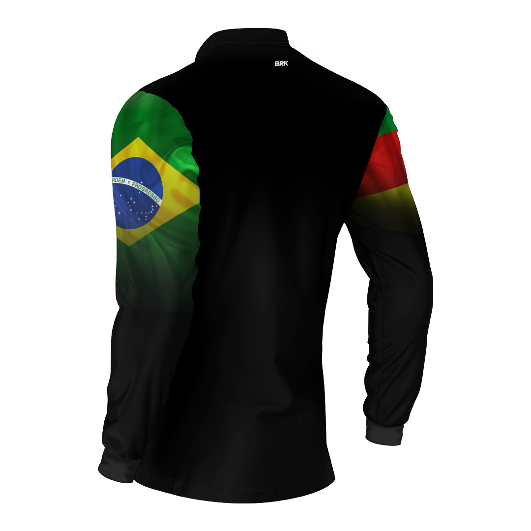 Camisa Brk Brasil Rio Grande Do Sul com Proteção Solar UV50+ - Brk Fishing